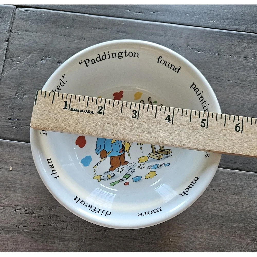 Vtg Paddington Bear Children's Ceramic Bowl England Collectible Replacement